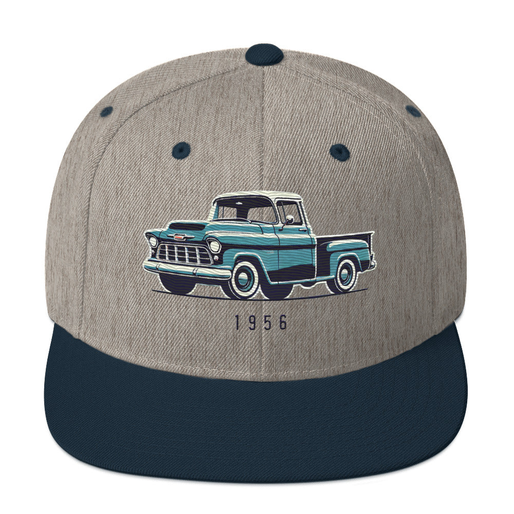 1956 Chevy 3100 hat for Antique Pickup Truck Owners Enthusiasts Automotive snapback cap