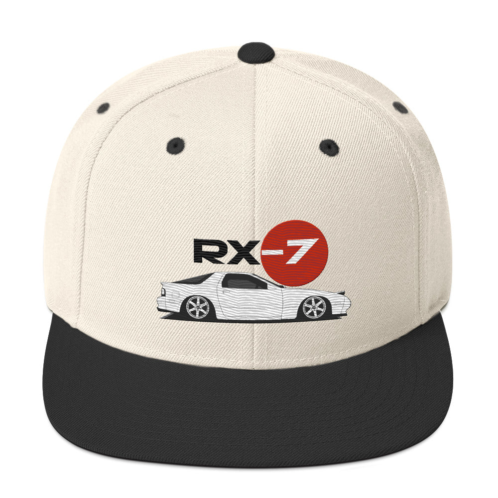 RX7 80s 90s JDM Car Japanese Sun RX-7 Drivers Snapback Hat adjustable snap back