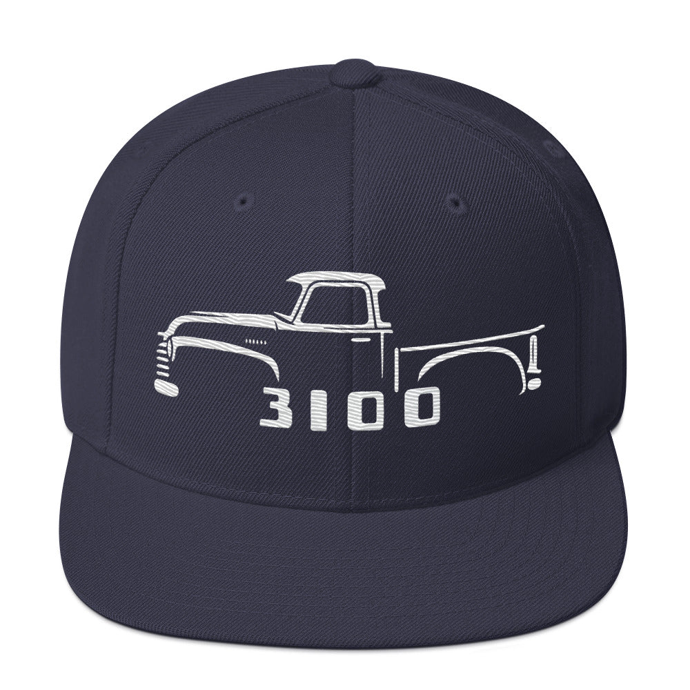1953 Chevy 3100 hat for Antique Pickup Truck Owners Automotive snapback Cap