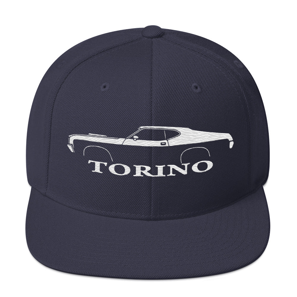 1972 Gran Torino hat for Muscle car Owners Enthusiasts Automotive Snapback Cap