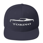 1972 Gran Torino hat for Muscle car Owners Enthusiasts Automotive Snapback Cap