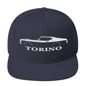 1972 Gran Torino hat for Muscle car Owners Enthusiasts Automotive Snapback Cap