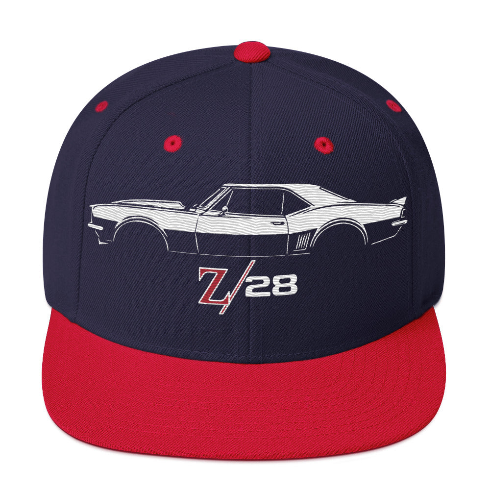 First Generation 1967 Camaro Z28 hat for Chevy Muscle Car Owners Snapback Cap