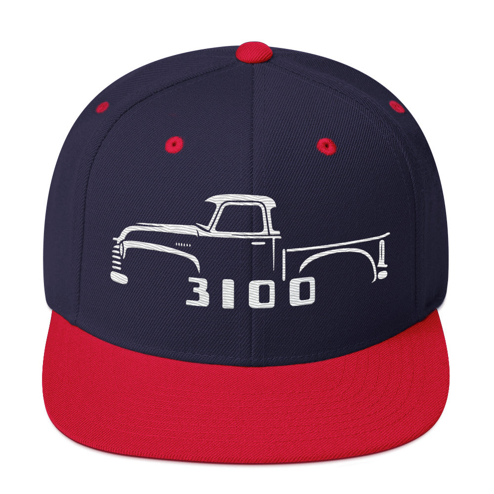 1953 Chevy 3100 hat for Antique Pickup Truck Owners Automotive snapback Cap
