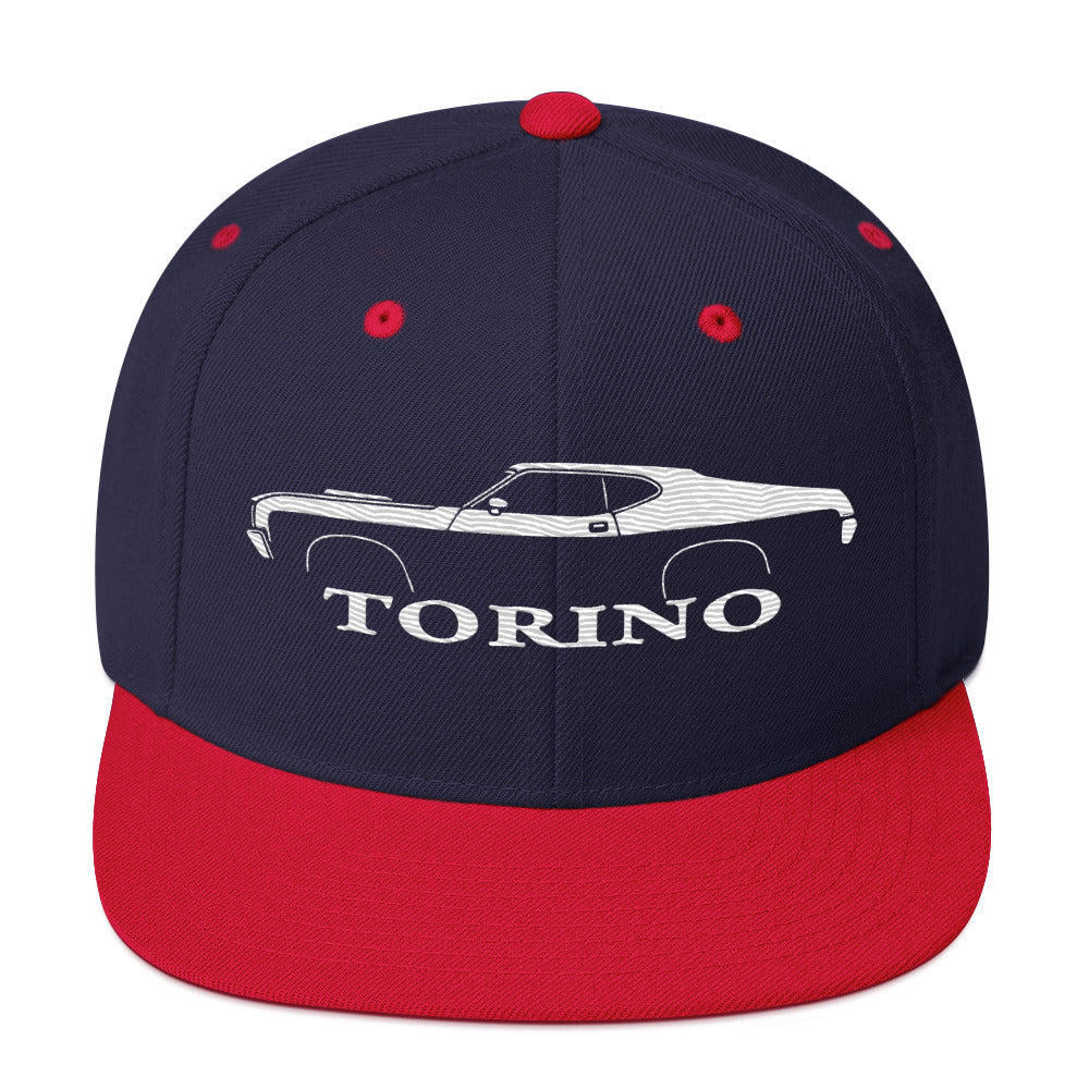 1972 Gran Torino hat for Muscle car Owners Enthusiasts Automotive Snapback Cap