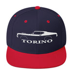 1972 Gran Torino hat for Muscle car Owners Enthusiasts Automotive Snapback Cap
