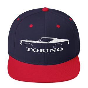 1972 Gran Torino hat for Muscle car Owners Enthusiasts Automotive Snapback Cap