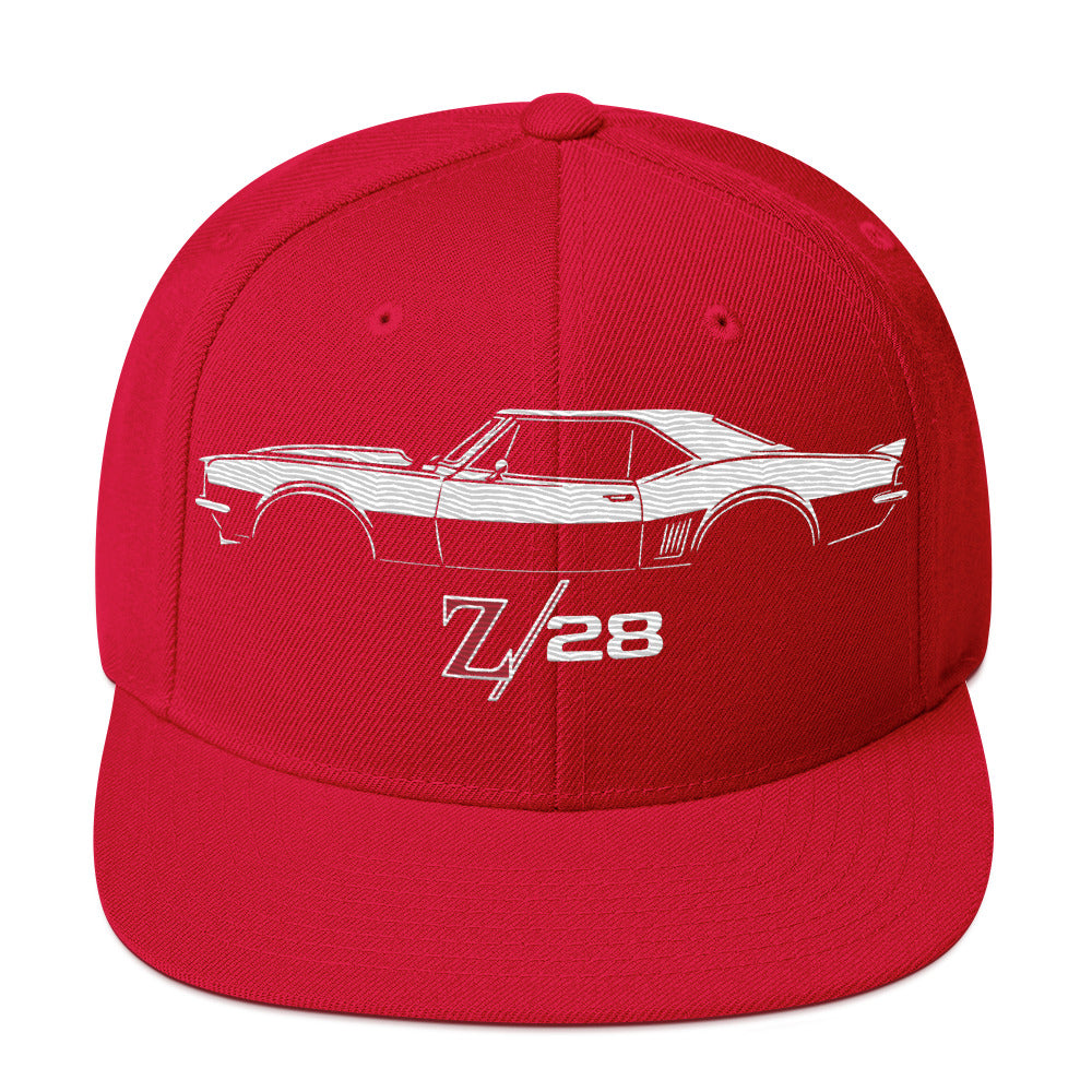 First Generation 1967 Camaro Z28 hat for Chevy Muscle Car Owners Snapback Cap