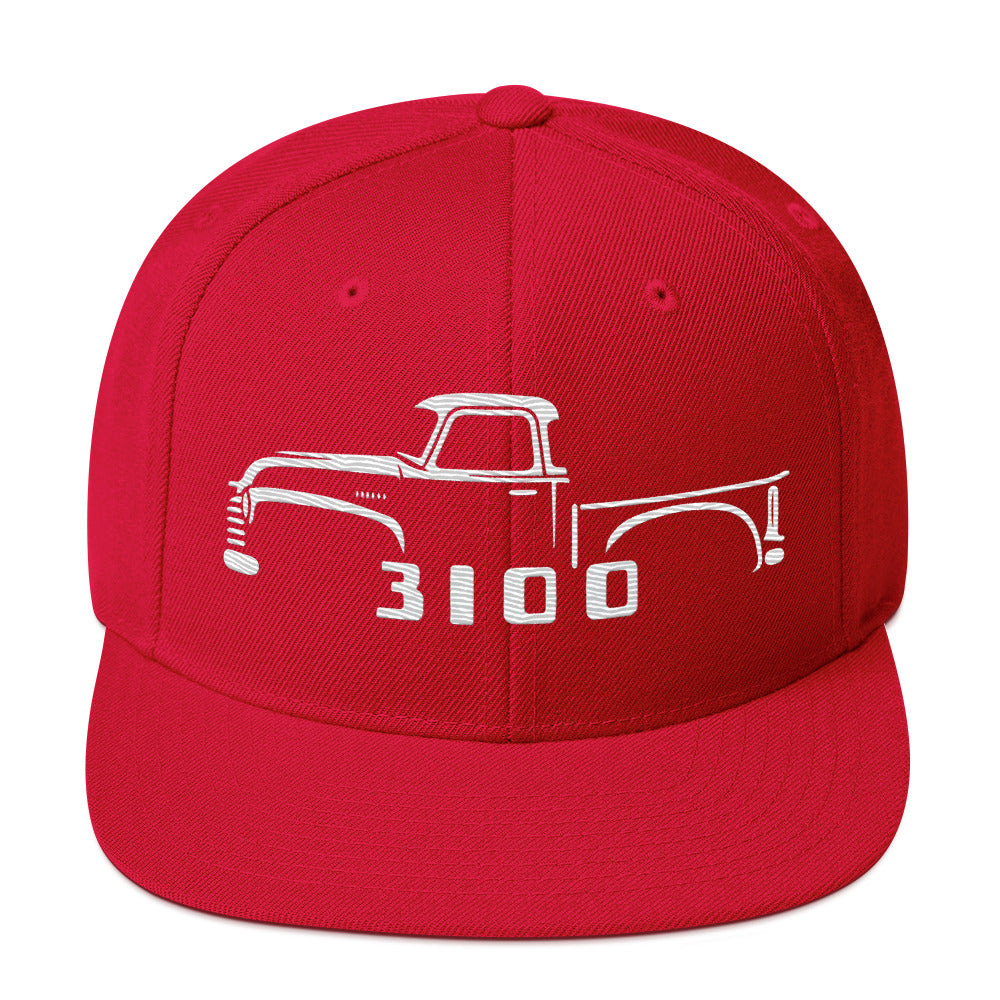 1953 Chevy 3100 hat for Antique Pickup Truck Owners Automotive snapback Cap