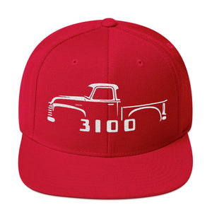 1953 Chevy 3100 hat for Antique Pickup Truck Owners Automotive snapback Cap