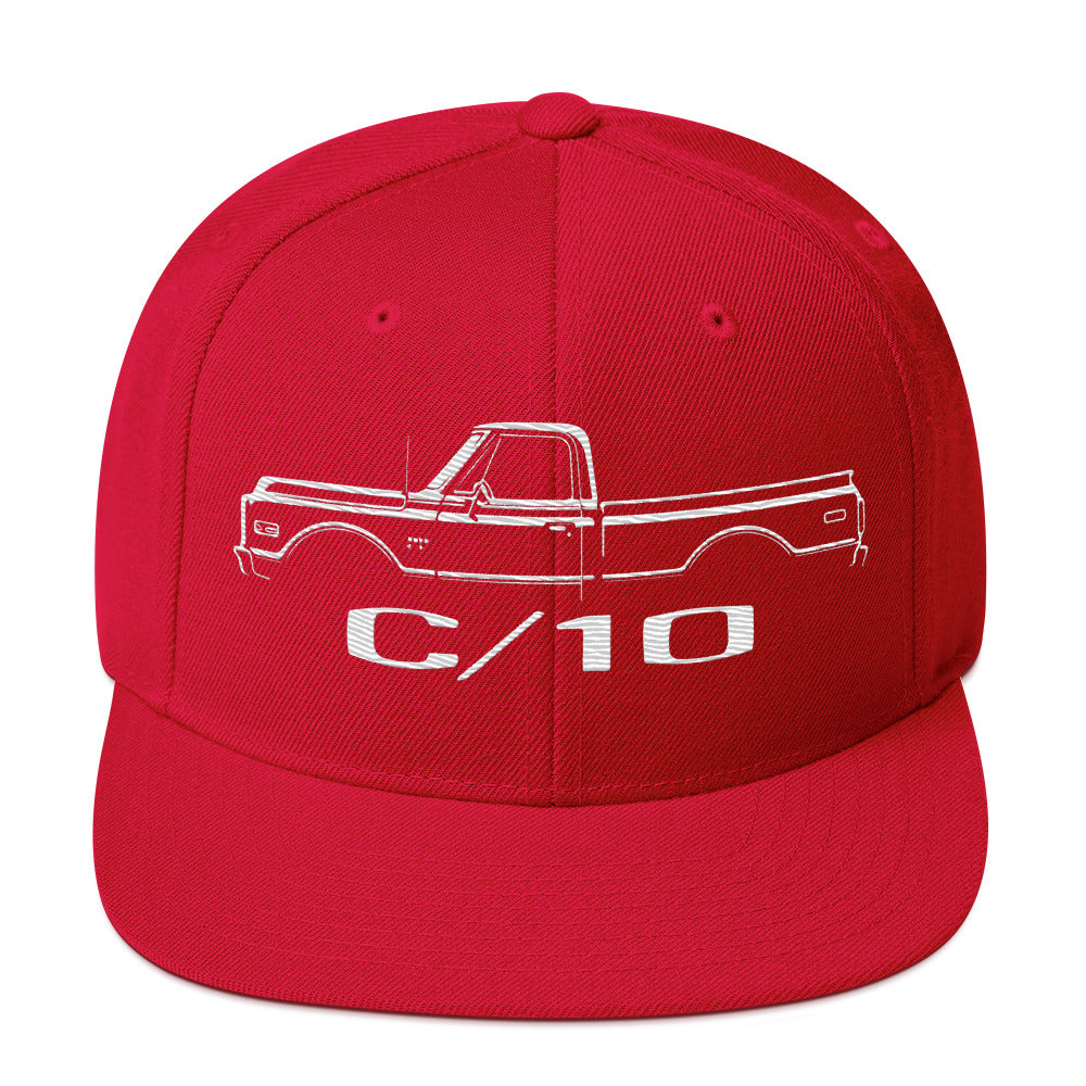 1970 Chevy C10 hat for Classic Pickup Truck Enthusiasts Custom 10 snapback Cap