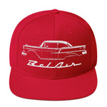 1955 Chevy Bel Air hat for Classic Car Owners Antique Automotive snapback Cap