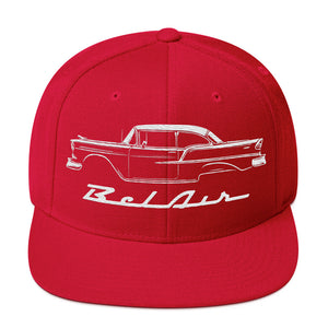 1955 Chevy Bel Air hat for Classic Car Owners Antique Automotive snapback Cap