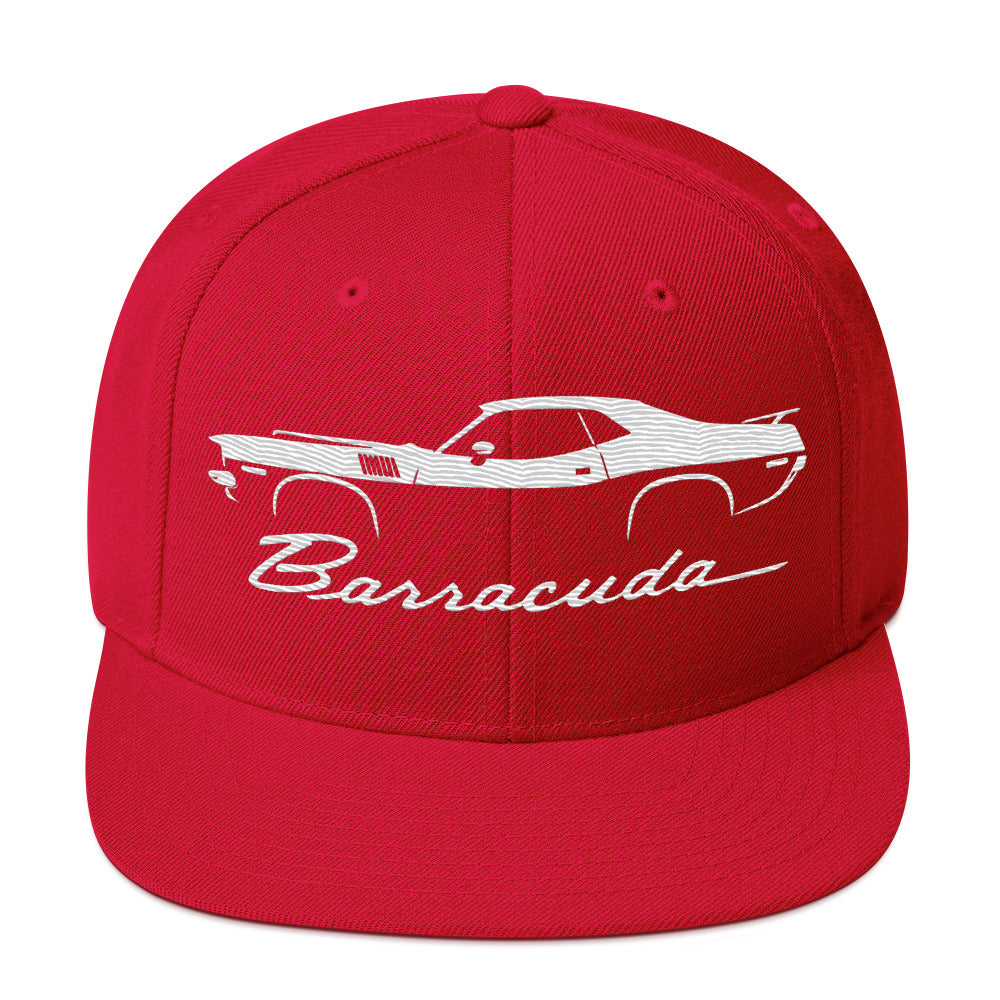 1971 Barracuda snapback hat for Muscle Car Enthusiasts American Classic Cars 71 Cuda Cap