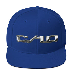 1972 Chevy C10 Emblem Custom 10 Pickup Truck Snapback Hat adjustable snap back