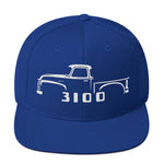 1953 Chevy 3100 hat for Antique Pickup Truck Owners Automotive snapback Cap