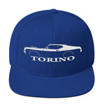 1972 Gran Torino hat for Muscle car Owners Enthusiasts Automotive Snapback Cap