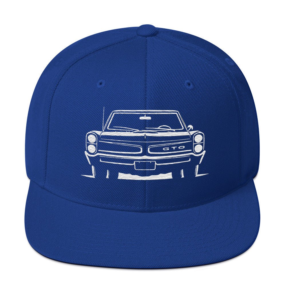 Front View 1964 GTO Cap for Classic Car Enthusiasts Gearheads Snapback Hat