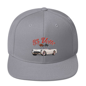 1953 Corvette C1 Fisrt Generation 53 Vette Antique Car Snapback Hat adjustable snap back