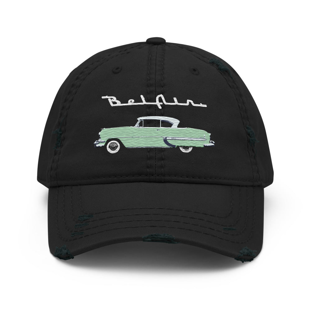 1954 Chevy Bel Air Surf Green Antique Classic Car Collector Cars Distressed Dad Hat