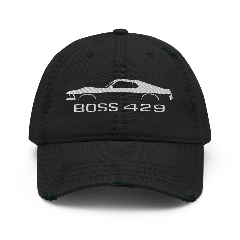 1969 Boss 429 Stang Rare Muscle Car Owners Drivers Custom Embroidered Distressed Dad Hat