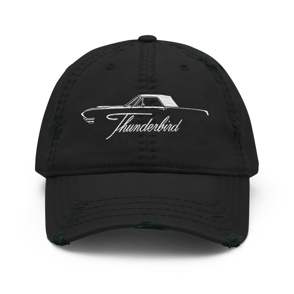 1966 Thunderbird Dad hat for American Classic car Owners Antique Automotive distressed Cap