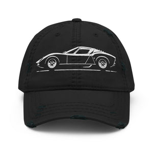 1966 Miura Cap for Italian Classic Sportscar Owners Drivers Automotive Distressed Dad Hat