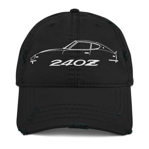 240z cap for Datsun JDM Fans Distressed Dad Hat