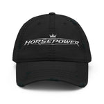 Automotive Themed Hat in black, front view