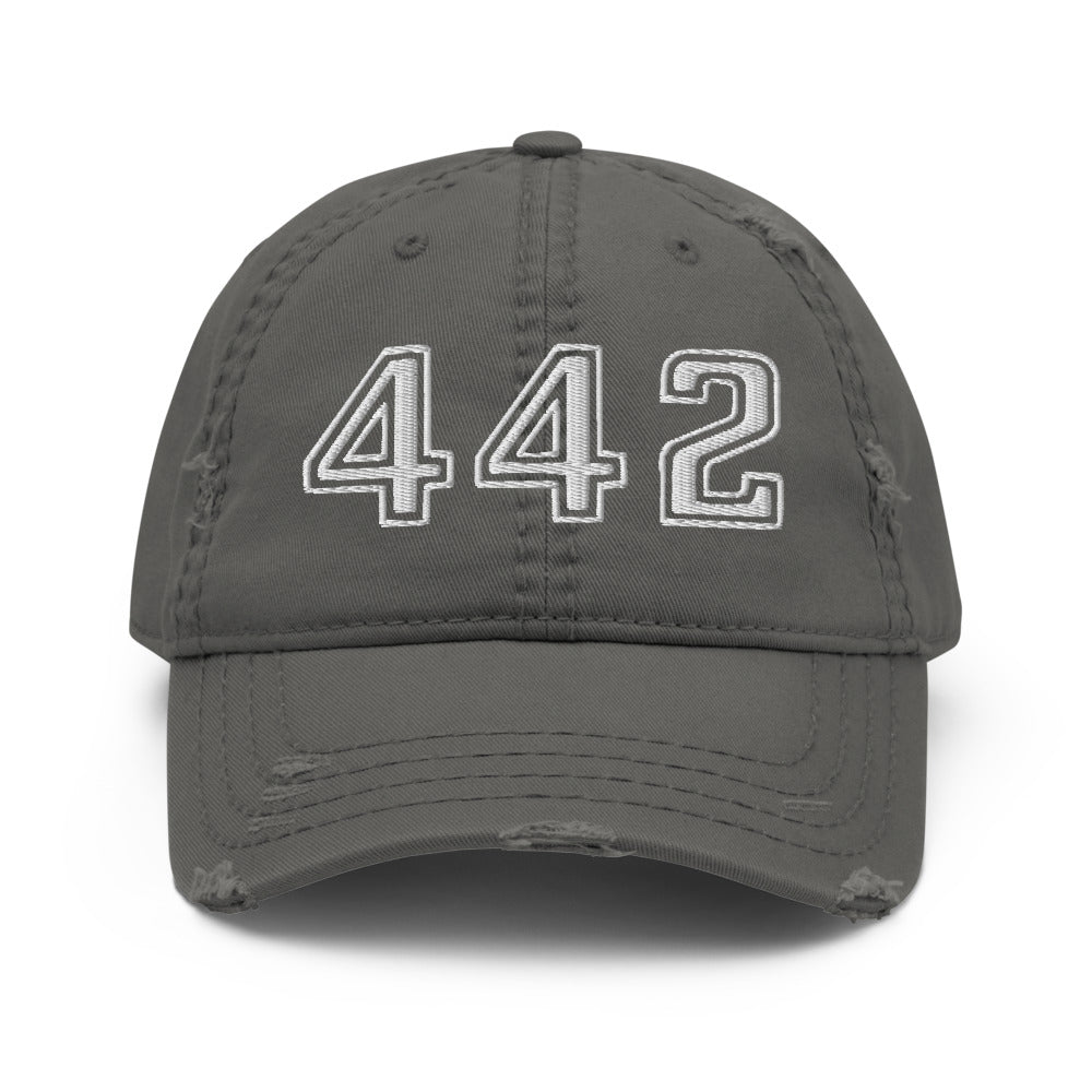 Olds 442 distressed Dad hat for Muscle Car Owners Drivers Gear Heads cap