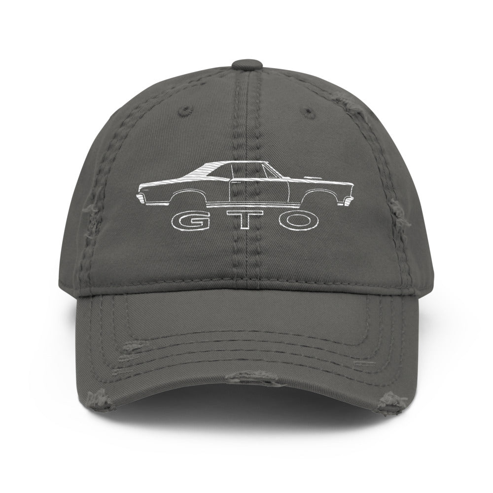 1964 GTO Dad hat for American Muscle Car Owners Enthusiasts distressed Cap