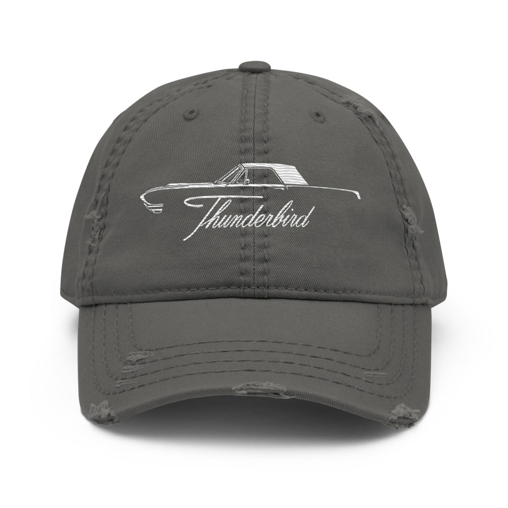 1966 Thunderbird Dad hat for American Classic car Owners Antique Automotive distressed Cap