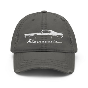 1971 Barracuda hat for Muscle Car Enthusiasts American Classic Cars 71 Cuda Distressed Cap