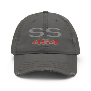 Chevelle SS 454 distressed Dad hat for Classic Chevy Muscle Car Owners Enthusiasts Gear Heads Cap