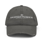 Automotive Themed Hat in charcoal, front view