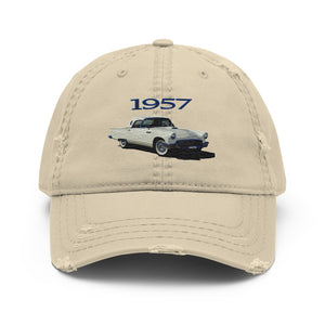 1957 Thunderbird 57 T-bird American Antique Car Distressed Dad Hat