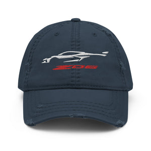 2023 2024 Corvette Z06 C8 Next Gen Silhouette Vette Drivers Distressed Dad Hat