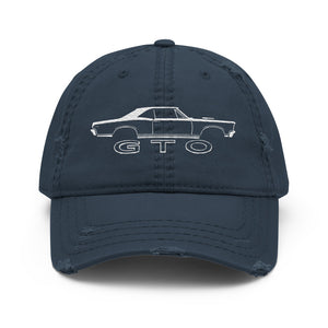 1964 GTO Dad hat for American Muscle Car Owners Enthusiasts distressed Cap