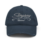 1969 Corvette C3 Stingray dad hat for Chevy Drivers Custom 69 Vette Line Art distressed Cap