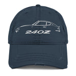 240z cap for Datsun JDM Fans Distressed Dad Hat