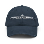 Automotive Themed Hat in navy, front view