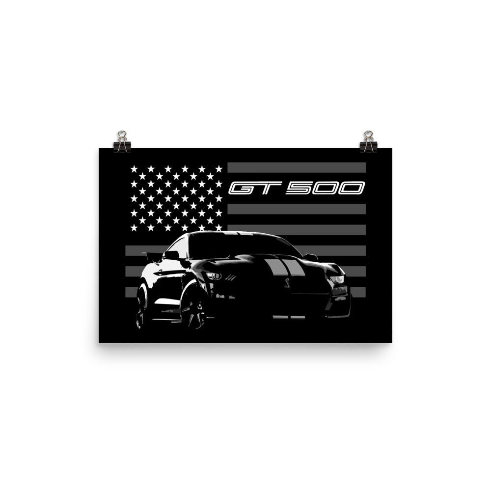 2020 GT500 Driver Poster for Garage Office Man Cave Automotive Art