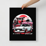 Rising Sun Datsun 240z JDM fans Japanese Car Culture Poster for Garage Office Man Cave Automotive Art