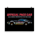 1978 Corvette C3 Indianapolis 500 Pace Car Special Edition Vette Poster for Garage Office Man Cave Automotive Art