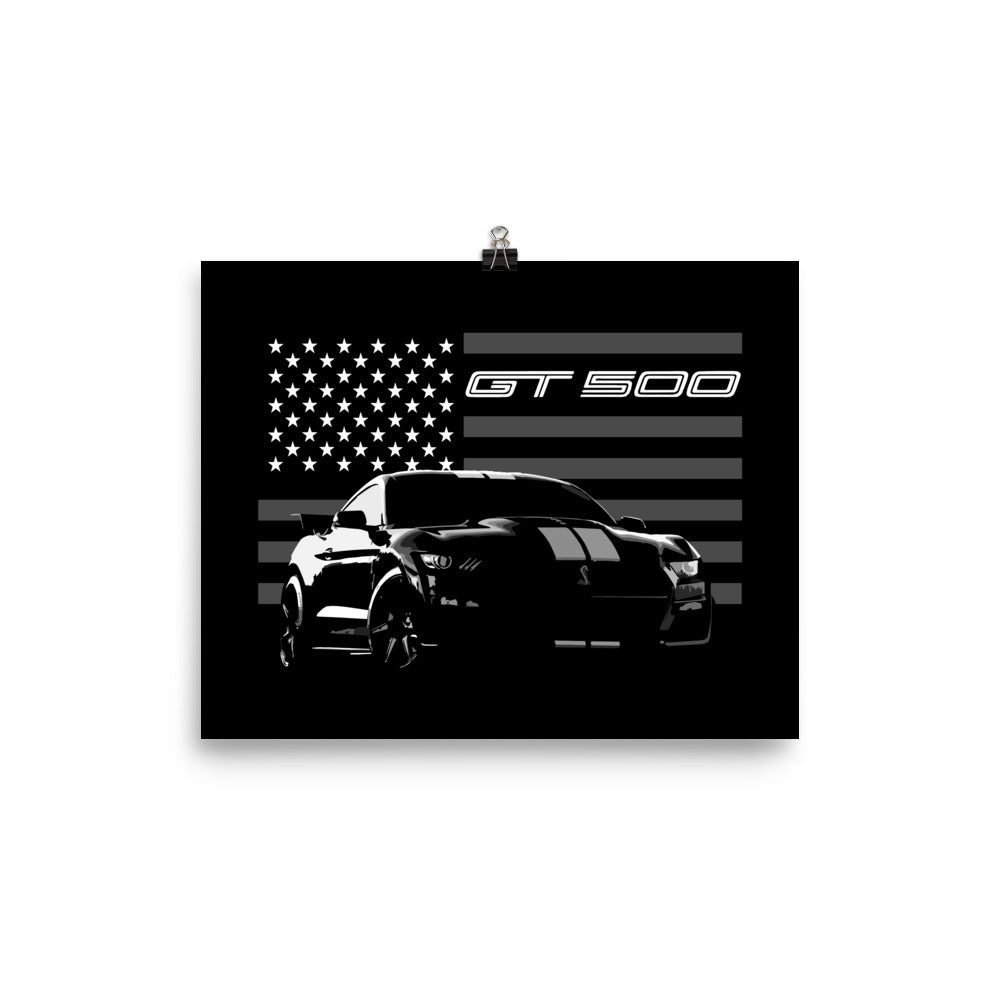 2020 GT500 Driver Poster for Garage Office Man Cave Automotive Art