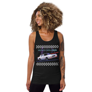 Retro Old School Car Graphic Chevy Monte Carlo SS 80s Aesthetic - Unisex Tank Top