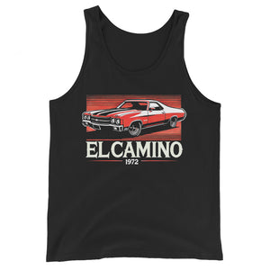 1972 El Camino SS Chevy Classic Car Owners Mechanics Gear Heads Automotive Men's Tank Top