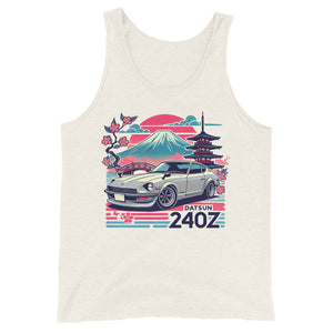 Retro Japanese Datsun 240z Vintage JDM Car Culture Fans Automotive Men's Tank Top