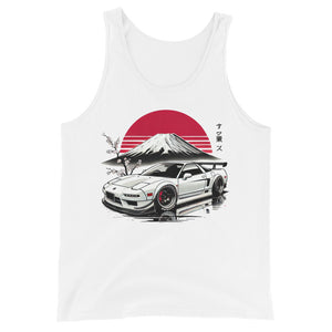 Mt Fuji Japan Aesthetic NSX JDM Tuner Car Fans Japanese Auto Culture Men's Tank Top