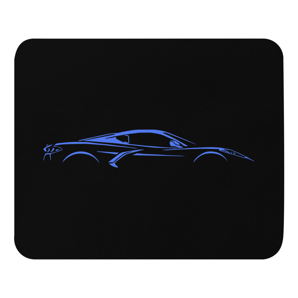 2024 2025 Rapid Blue Corvette C8 Line Art for 8th Gen Vette Owners Drivers Mouse pad